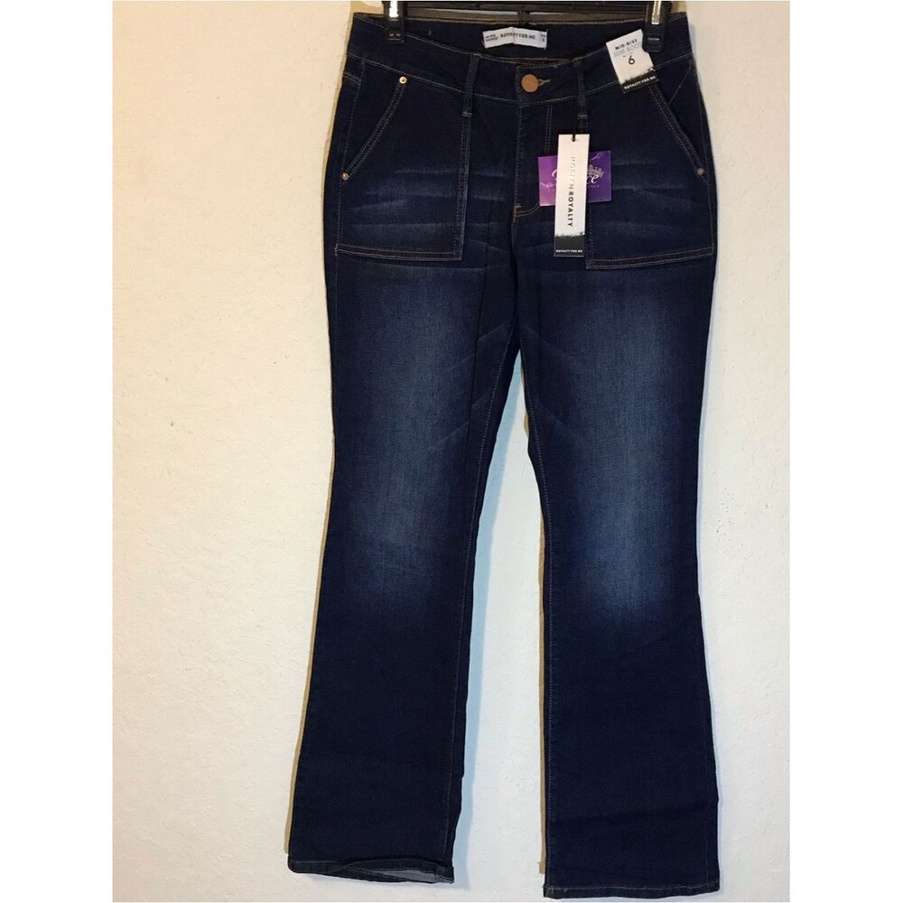 NEW - Royalty For Me Women’s Dark Wash Bootcut Jeans Size 6